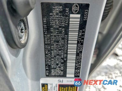Zdjęcie 12 z 12 samochodu: 2016 TOYOTA CAMRY LE VIN:4T1BF1FK9GU594558 - miniatura