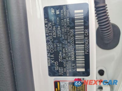 Zdjęcie 12 z 12 samochodu: 2025 KIA K5 GT-LINE VIN:KNAG64J75S5367608 - miniatura