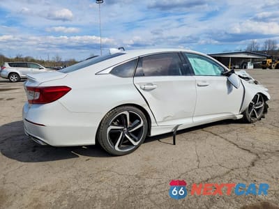 Trzecie zdjęcie samochodu z tyłu: 2020 HONDA ACCORD SPORT VIN:1HGCV1F36LA119810 - miniatura