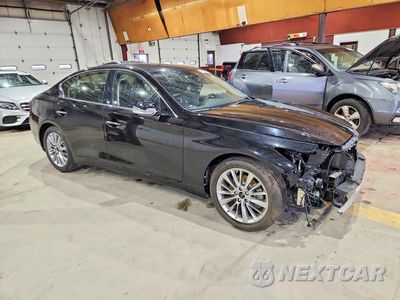 Czwarte zdjęcie samochodu z boku: 2021 INFINITI Q50 LUXE VIN:JN1EV7BR7MM754171 - miniatura