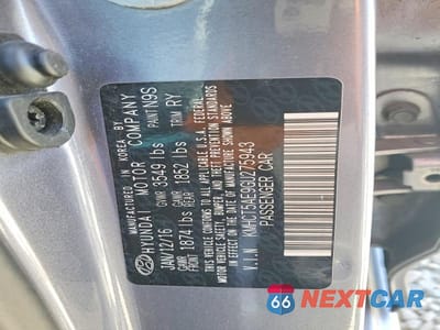 Zdjęcie 13 z 13 samochodu: 2016 HYUNDAI ACCENT SE VIN:KMHCT5AE9GU275943 - miniatura