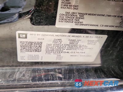 Zdjęcie 13 z 13 samochodu: 2020 CHEVROLET SILVERADO K1500 RST VIN:3GCUYEED4LG176794 - miniatura