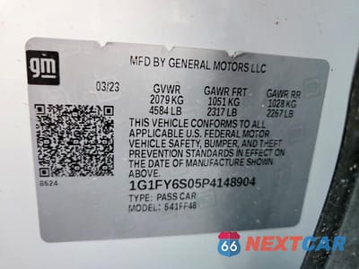 Zdjęcie 13 z 13 samochodu: 2023 CHEVROLET BOLT EUV LT VIN:1G1FY6S05P4148904 - miniatura