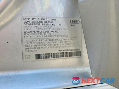Zdjęcie 12 z 12 samochodu: 2016 AUDI A4 ALLROAD PREMIUM PLUS VIN:WA1UFAFL5GA008973 - miniatura
