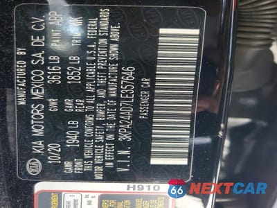 Zdjęcie 12 z 12 samochodu: 2020 KIA RIO LX VIN:3KPA24AD7LE357646 - miniatura