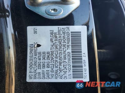 Zdjęcie 13 z 13 samochodu: 2021 HONDA ACCORD SPORT VIN:1HGCV2F31MA028628 - miniatura