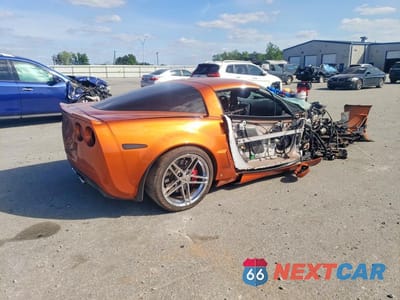 Trzecie zdjęcie samochodu z tyłu: 2007 CHEVROLET CORVETTE Z06 VIN:1G1YY26E675129635 - miniatura