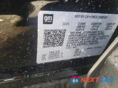 Zdjęcie 14 z 14 samochodu: 2026 CHEVROLET TRAX ACTIV VIN:KL77LKEP9TC041721 - miniatura