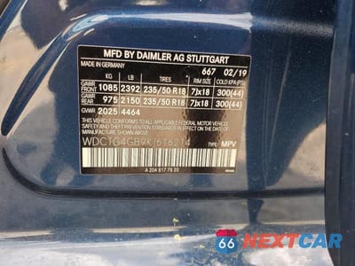 Zdjęcie 13 z 13 samochodu: 2019 MERCEDES-BENZ GLA 250 4MATIC VIN:WDCTG4GB9KJ616214 - miniatura