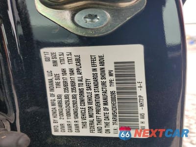 Zdjęcie 13 z 13 samochodu: 2017 HONDA CR-V LX VIN:7FARW5H3XHE000395 - miniatura