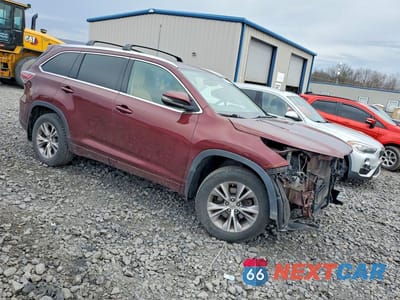 Czwarte zdjęcie samochodu z boku: 2015 TOYOTA HIGHLANDER XLE VIN:5TDJKRFH8FS104080 - miniatura