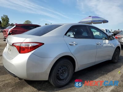 Trzecie zdjęcie samochodu z tyłu: 2014 TOYOTA COROLLA L VIN:5YFBURHE4EP158985 - miniatura