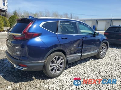 Trzecie zdjęcie samochodu z tyłu: 2022 HONDA CR-V TOURING VIN:5J6RT6H91NL001016 - miniatura