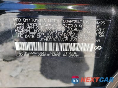 Zdjęcie 13 z 13 samochodu: 2025 LEXUS IS 350 F SPORT DESIGN VIN:JTHBZ1B21S5087494 - miniatura
