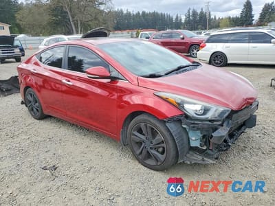 Czwarte zdjęcie samochodu z boku: 2015 HYUNDAI ELANTRA LIMITED VIN:5NPDH4AE1FH625577 - miniatura