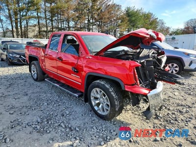 Czwarte zdjęcie samochodu z boku: 2018 GMC SIERRA K1500 SLT VIN:1GTV2NECXJZ370109 - miniatura