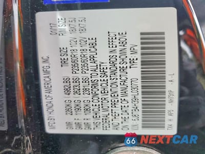 Zdjęcie 14 z 14 samochodu: 2017 ACURA RDX VIN:5J8TB4H39HL030770 - miniatura
