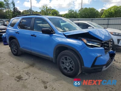 Czwarte zdjęcie samochodu z boku: 2025 HONDA PILOT TRAILSPORT VIN:5FNYG1H68SB187134 - miniatura