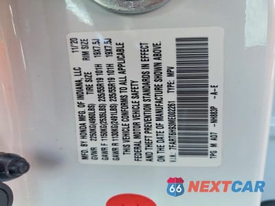 Zdjęcie 13 z 13 samochodu: 2021 HONDA CR-V TOURING VIN:7FART6H93ME002261 - miniatura
