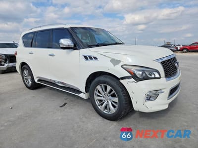 Czwarte zdjęcie samochodu z boku: 2016 INFINITI QX80 BASE VIN:JN8AZ2ND2G9800116 - miniatura
