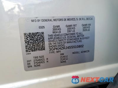 Zdjęcie 13 z 13 samochodu: 2025 HONDA PROLOGUE ELITE VIN:3GPKHZRJ4SS510802 - miniatura