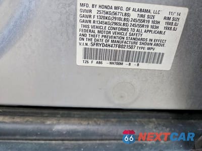 Zdjęcie 12 z 12 samochodu: 2015 ACURA MDX TECHNOLOGY VIN:5FRYD4H47FB021507 - miniatura