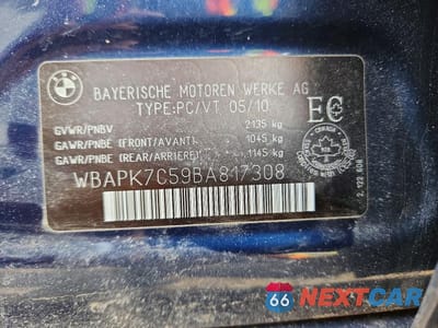 Zdjęcie 12 z 12 samochodu: 2011 BMW 328 XI VIN:WBAPK7C59BA817308 - miniatura