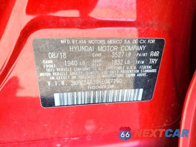 Zdjęcie 12 z 12 samochodu: 2019 HYUNDAI ACCENT SE VIN:3KPC24A39KE047190 - miniatura
