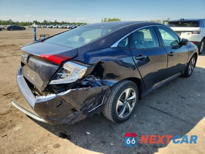 Trzecie zdjęcie samochodu z tyłu: 2019 HONDA CIVIC LX VIN:2HGFC2F61KH523519 - miniatura