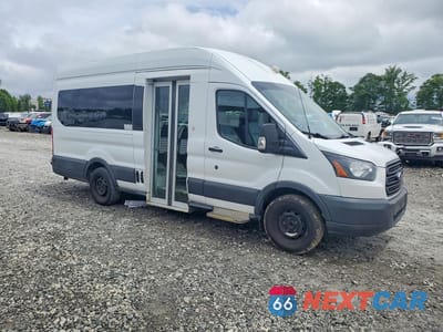 Czwarte zdjęcie samochodu z boku: 2018 FORD TRANSIT T-350 EXT HIGH ROOF WHEELCHAIR L VIN:1FTBW3XM7JKB08705 - miniatura