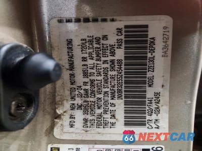 Zdjęcie 12 z 12 samochodu: 2005 TOYOTA COROLLA CE VIN:1NXBR32E55Z454488 - miniatura