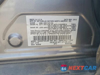 Zdjęcie 13 z 13 samochodu: 2013 MITSUBISHI OUTLANDER SPORT SE VIN:4A4AP4AU9DE022900 - miniatura