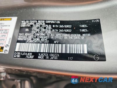 Zdjęcie 12 z 12 samochodu: 2026 LEXUS GX 550 LUXURY+ VIN:JTJVBCDX5T5071692 - miniatura