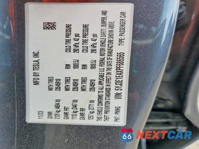 Zdjęcie 13 z 13 samochodu: 2023 TESLA MODEL 3 VIN:5YJ3E1EAXPF686565 - miniatura