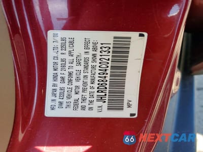 Zdjęcie 13 z 13 samochodu: 2004 HONDA CR-V LX VIN:JHLRD68494C021331 - miniatura