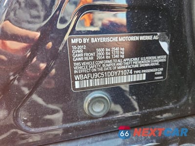 Zdjęcie 13 z 13 samochodu: 2013 BMW 550 XI VIN:WBAFU9C51DDY71074 - miniatura