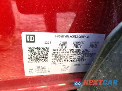 Zdjęcie 13 z 13 samochodu: 2025 CHEVROLET TRAX 1LT VIN:KL77LHEP7SC148333 - miniatura