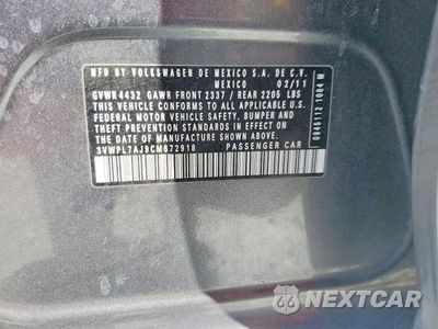 Zdjęcie 13 z 13 samochodu: 2012 VOLKSWAGEN JETTA TDI VIN:3VWPL7AJ9CM672918 - miniatura