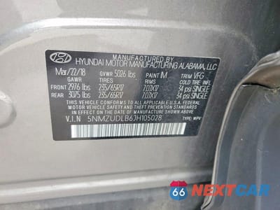 Zdjęcie 13 z 13 samochodu: 2018 HYUNDAI SANTA FE SPORT 2.4L VIN:5NMZUDLB6JH105028 - miniatura