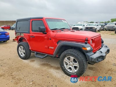 Czwarte zdjęcie samochodu z boku: 2019 JEEP WRANGLER SPORT VIN:1C4GJXAG7KW646152 - miniatura