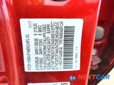 Zdjęcie 12 z 12 samochodu: 2018 HONDA ACCORD LX VIN:1HGCV1F12JA050142 - miniatura