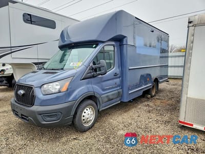 2021 FORD TRANSIT T-350 STEP VAN ** CLN TITLE * PRI FLEET * DRIVESHAFT DISCONNECTED ** 1FDDF6P86MKA68971 - główne zdjęcie licytacji z USA - miniatura