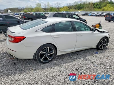 Trzecie zdjęcie samochodu z tyłu: 2021 HONDA ACCORD SPORT VIN:1HGCV1F32MA096477 - miniatura