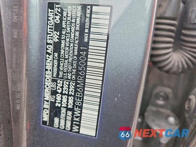 Zdjęcie 12 z 12 samochodu: 2021 MERCEDES-BENZ C 300 4MATIC VIN:W1KWF8EB6MR650041 - miniatura