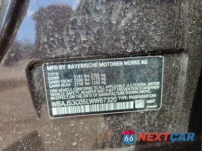 Zdjęcie 12 z 12 samochodu: 2020 BMW 540 XI VIN:WBAJS3C05LWW67320 - miniatura