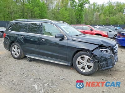 Czwarte zdjęcie samochodu z boku: 2017 MERCEDES-BENZ GLS 450 4MATIC VIN:4JGDF6EE4HA822549 - miniatura