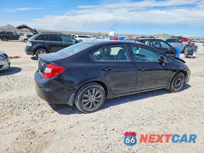 Trzecie zdjęcie samochodu z tyłu: 2012 HONDA CIVIC EX VIN:19XFB2F8XCE341916 - miniatura