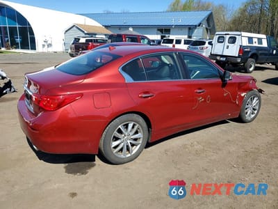Trzecie zdjęcie samochodu z tyłu: 2015 INFINITI Q50 PREMIUM VIN:JN1BV7AR7FM401923 - miniatura