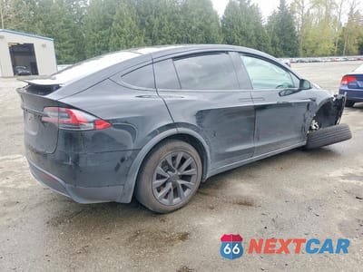 Trzecie zdjęcie samochodu z tyłu: 2021 TESLA MODEL X VIN:5YJXCBE58MF326805 - miniatura