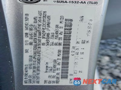 Zdjęcie 13 z 13 samochodu: 2012 FORD FIESTA SE VIN:3FADP4EJ3CM158216 - miniatura